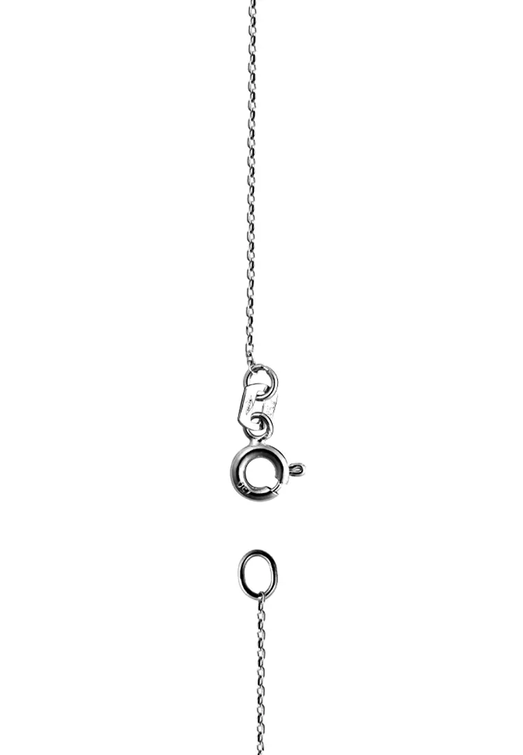 Classic Oval Halo Lab Grown Diamond Pendant Necklace in 18K White Gold
