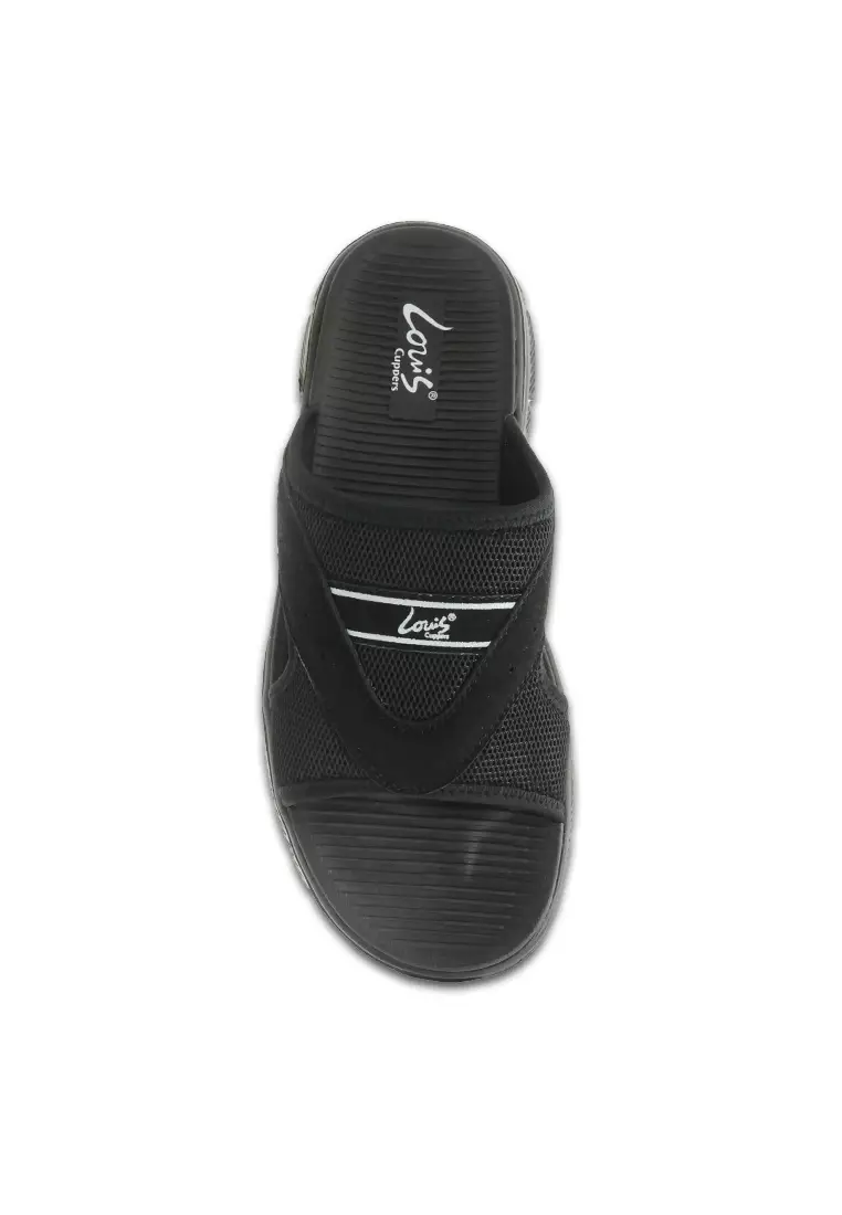 Louis Paneled Flat Sandals