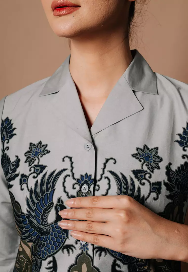 Hadinata Batik Wanita Superfine Blouse Rikha Rakha