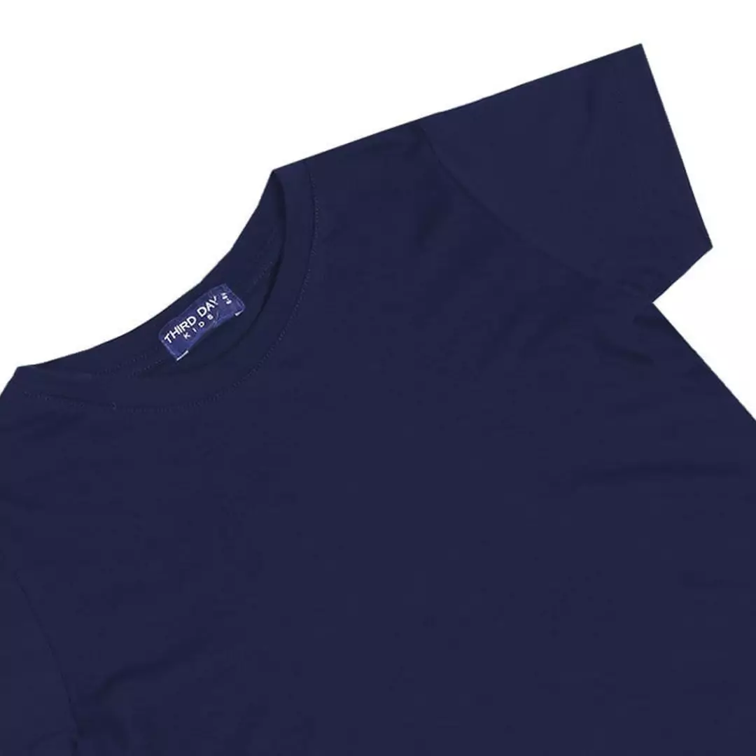 KU025 Kaos Anak Boy Girl Polos Navy