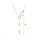 Glamorousky white 925 Sterling Silver Plated Gold Fashion Simple Hollow Geometric Circle Tassel Pendant with Cubic Zirconia and Necklace 21853ACFC10EEBGS_2