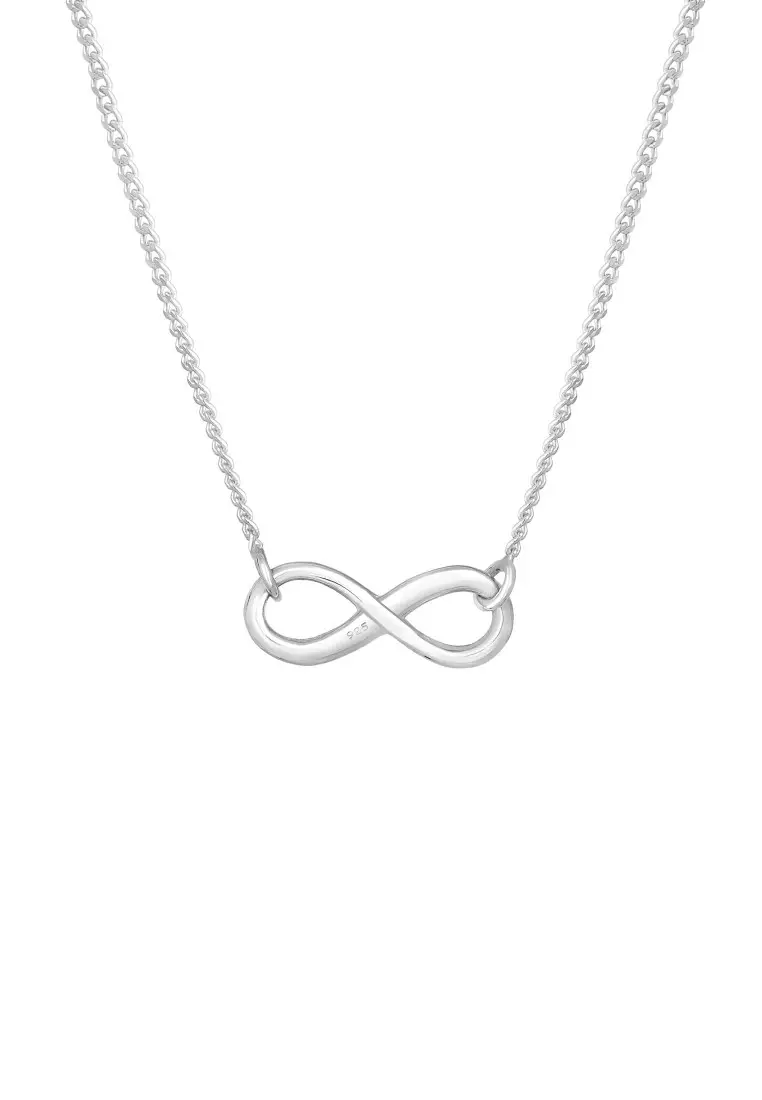 Kalung Perhiasan Perak 925 Wanita Infinity Eternity Symbol