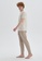 DAGİ beige Beige Pyjama Set, Printed, Crew Neck, Regular Fit, Short Sleeve Homewear And Sleepwear for Men AA0ABAAC900DF1GS_4