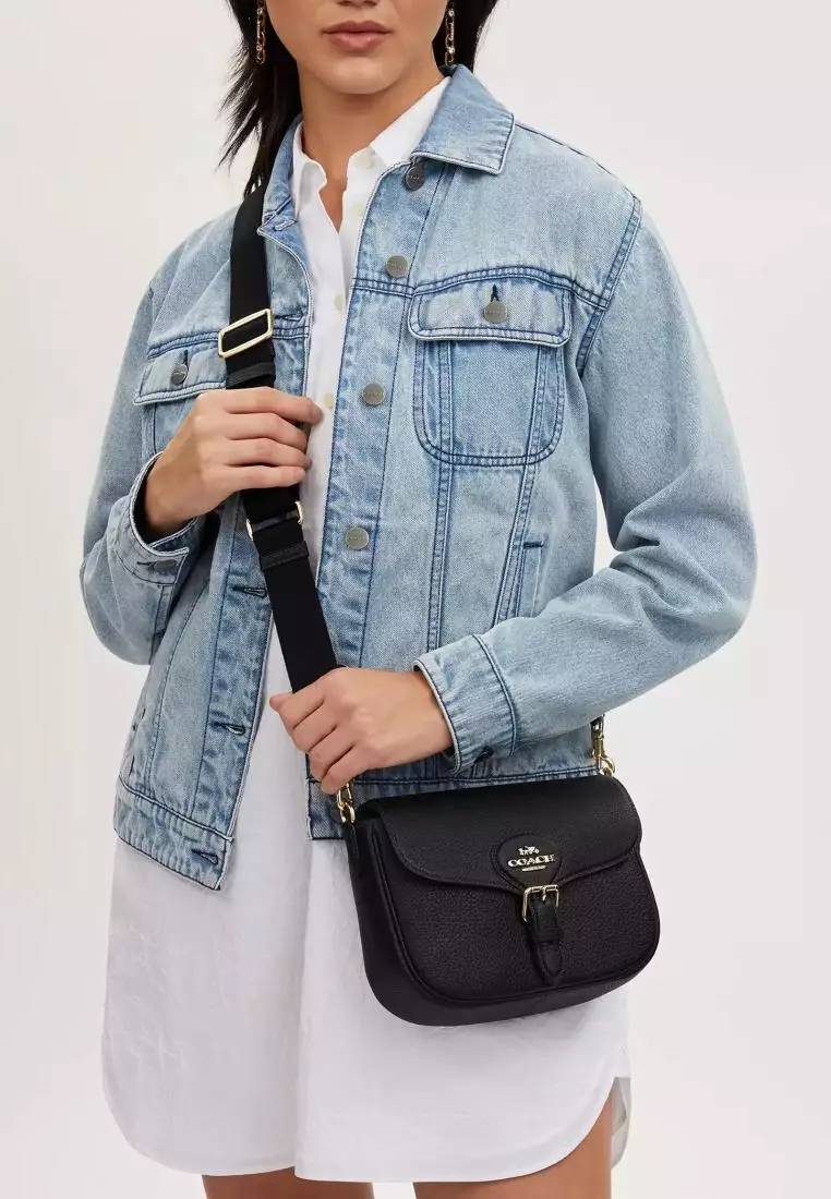 Coach Amelia Saddle Bag Black