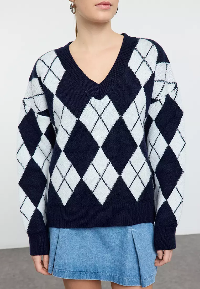 V-Neck Oversized Sweater
