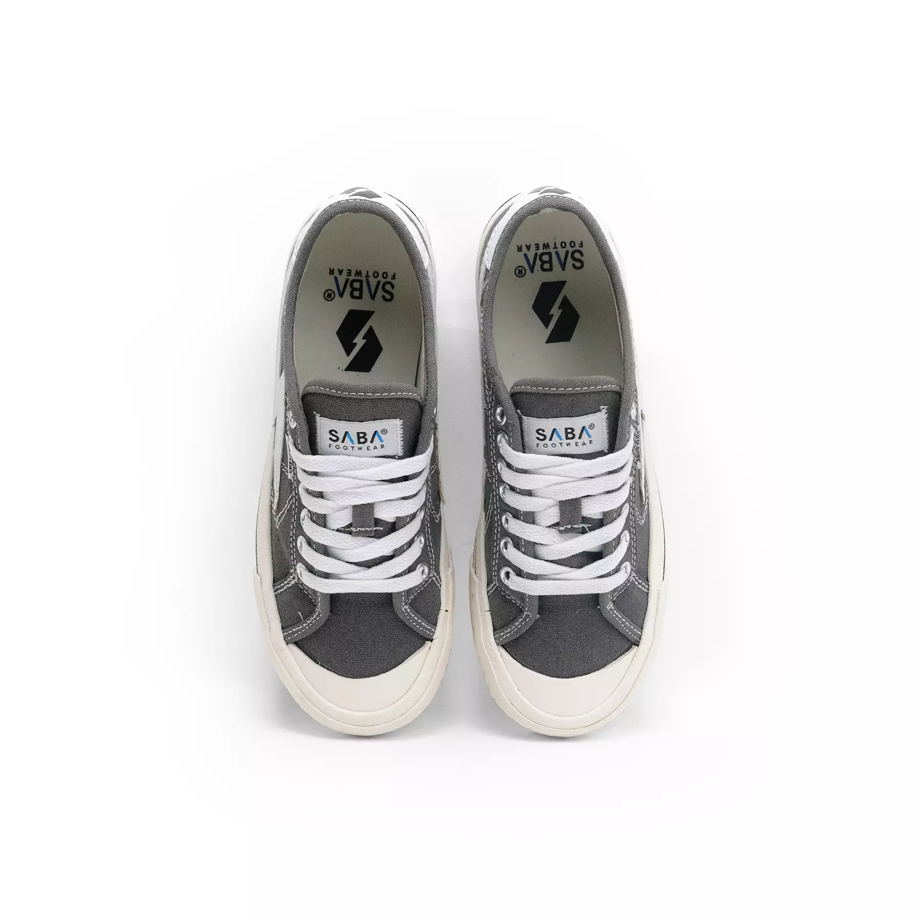 SABA Titan Low Grey Off White - Sepatu Sneakers Casual Pria Wanita