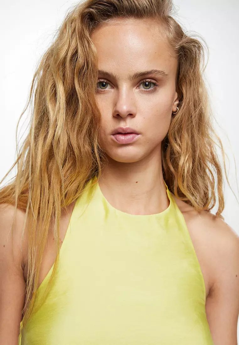 Mango back hot sale bow dress