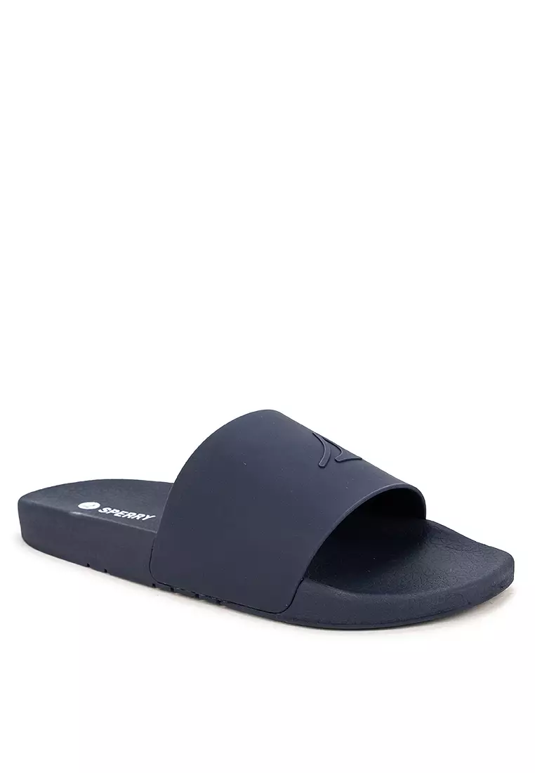 Discount on Sperry  shoes - SKU: Men’s Freeboard S Logo Slides Navy