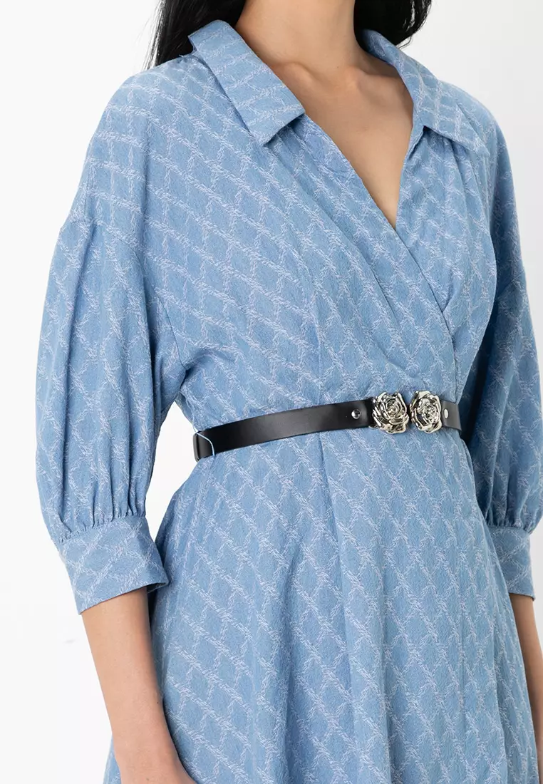 Sky Denim Shirt Dress