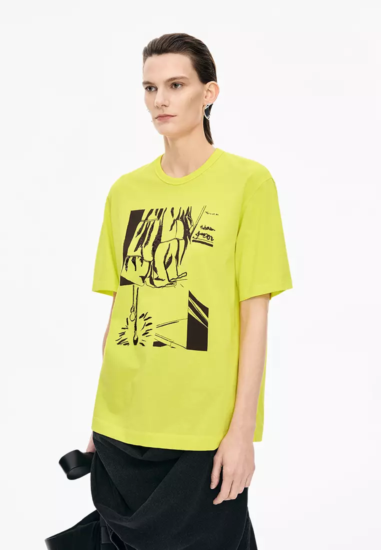 Cotton Irregular Loose Short Sleeve T-shirt