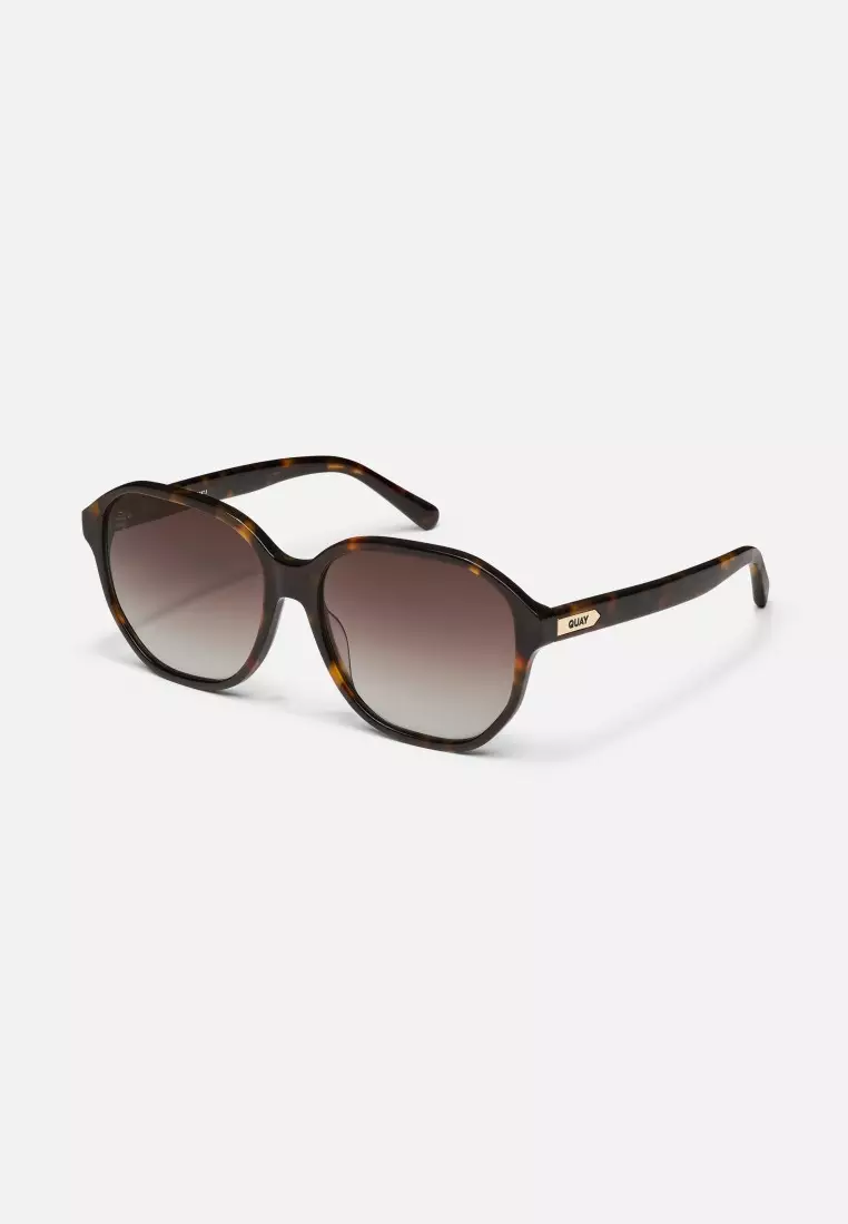 QUAY Guess Again Sunglasses - Neutral Tort/Brown