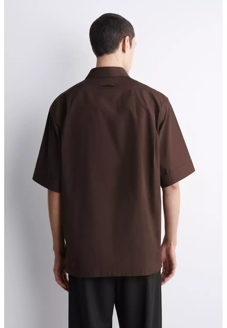 TAILORED SHORT-SLEEVED COTTON SHIRT