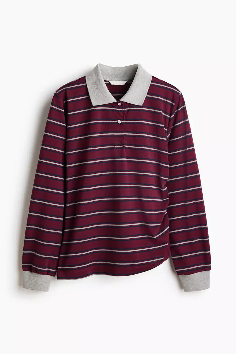 Drawstring-detail polo shirt