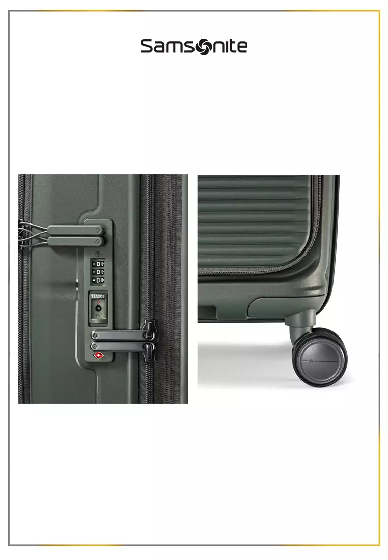 Samsonite Koper Hardcase Paralux HS Cabin 20 Inch Exp Global Co - Olive