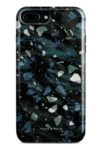 Polar Polar grey Nordic Terrazzo Gem iPhone 8 Plus/7 Plus Dual-Layer Protective Phone Case (Glossy) 2CAC5AC54BE5F0GS_1