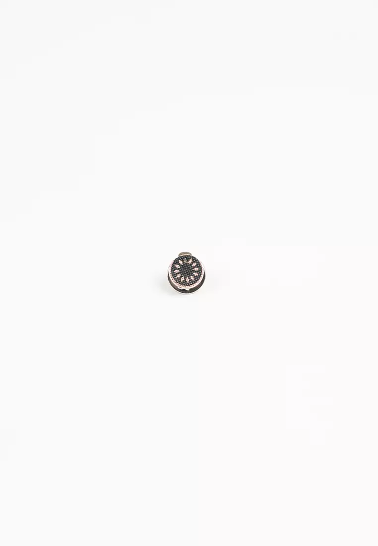 Houseofcuff lapel pin brooch bros untuk jas TUSUK HITAM SILVER A21
