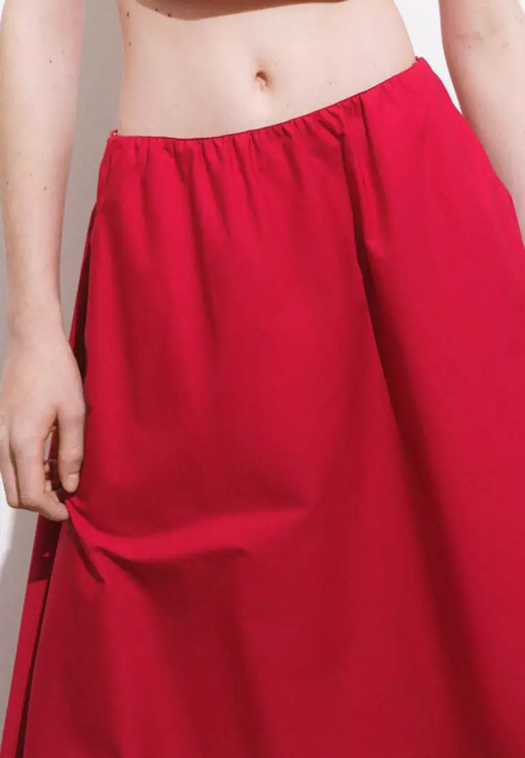 Flared Cotton Skirt
