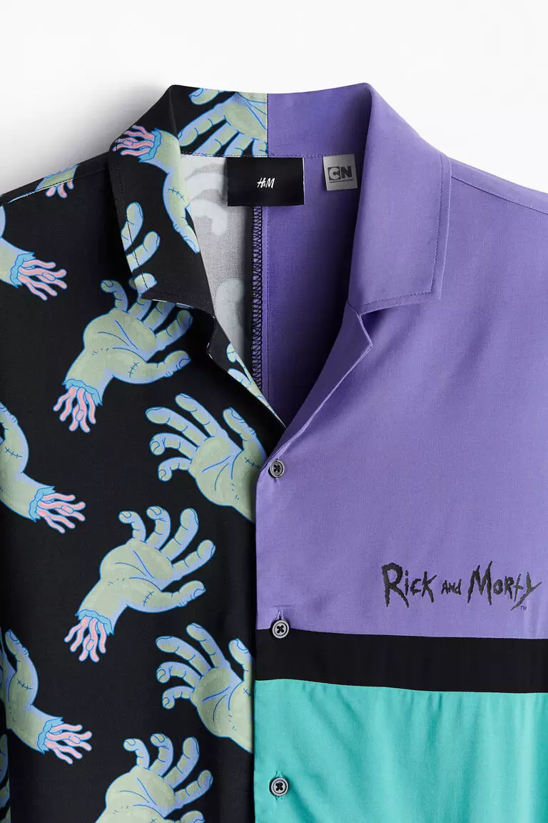 Jual H&M Loose Fit Printed resort shirt Original 2025 ZALORA