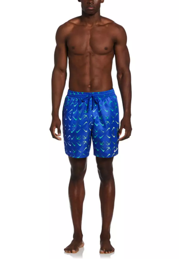 Nike swimming swoosh print lap short sales