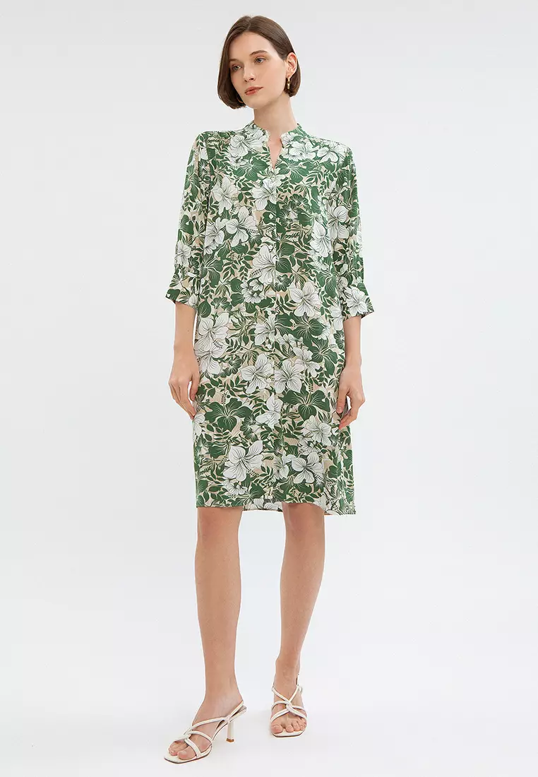 Minimal Tania Dress Green