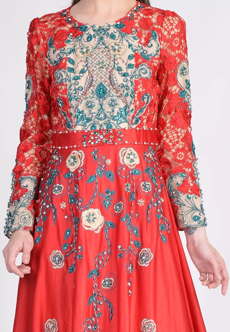 Bibiq Gamis Brokat Satin