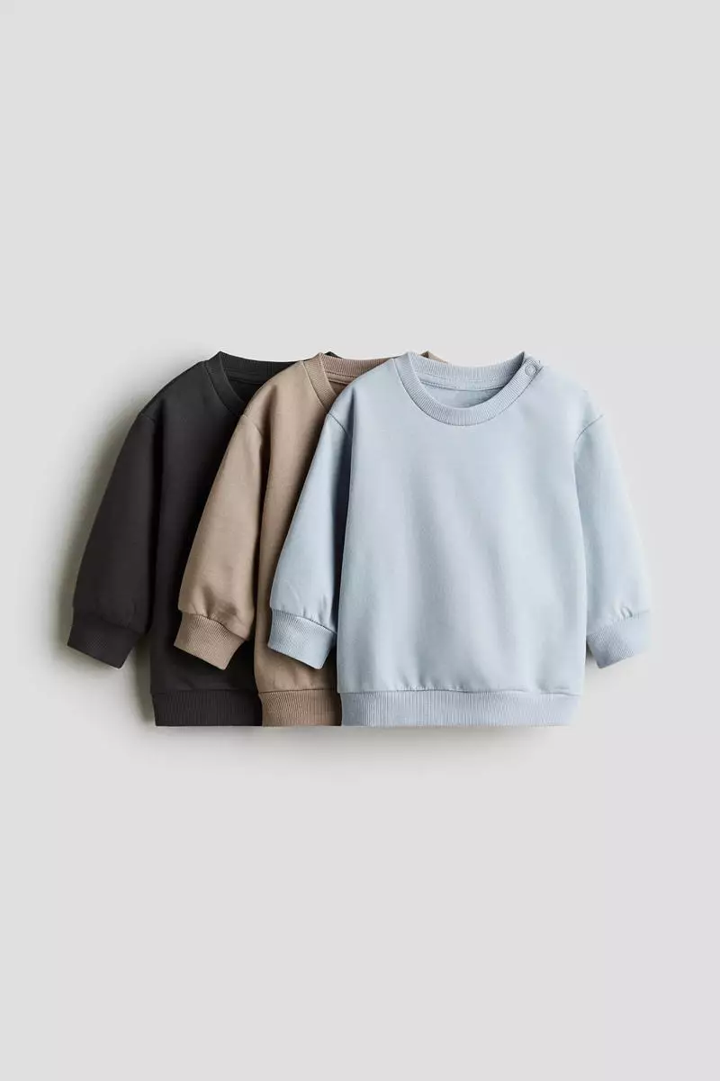 3-pack cotton sweatshirts