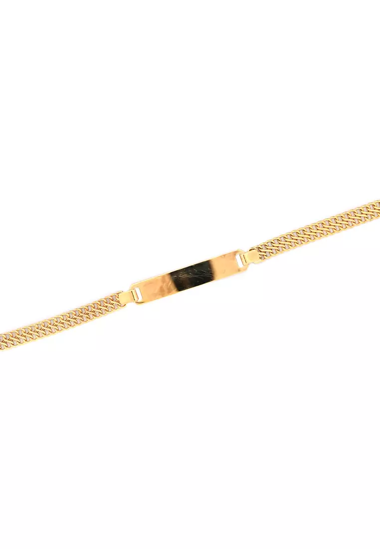 18K Italian Made Yellow Gold Bracelet