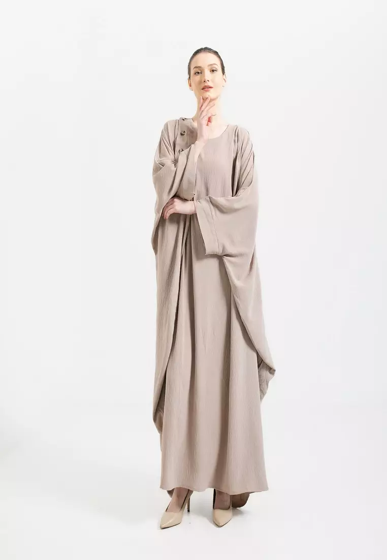 Zayna Abaya Light Taupe