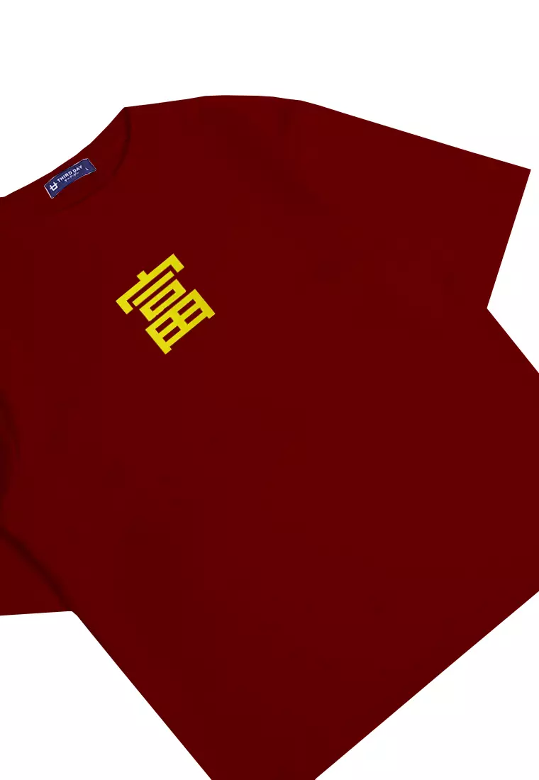 MTM19 kaos oversize scuba thirdday fortune maroon