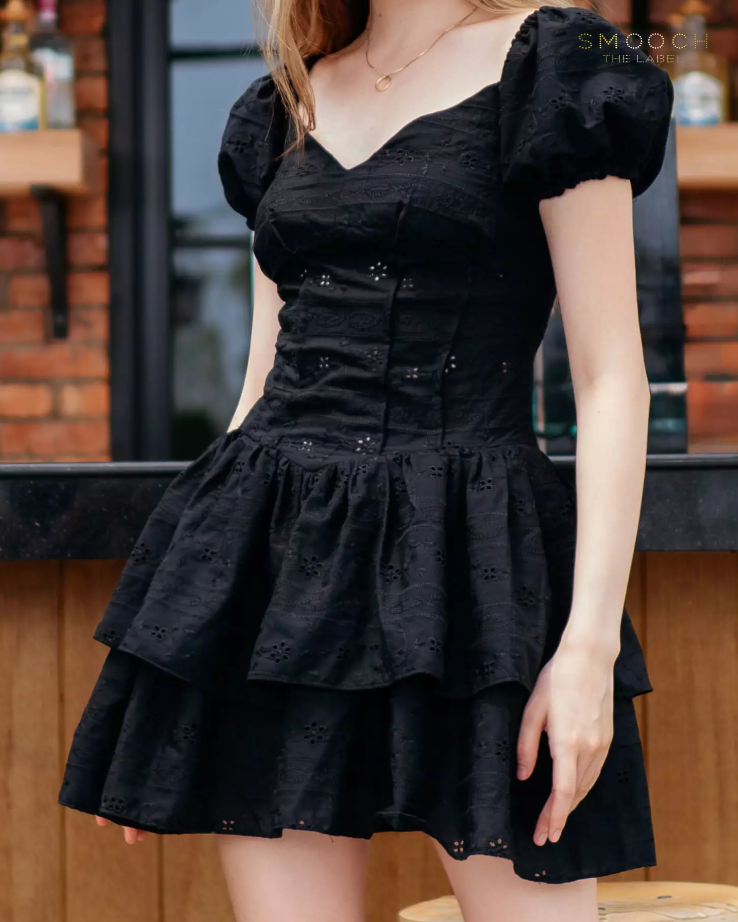 Claire Black Mini Dress