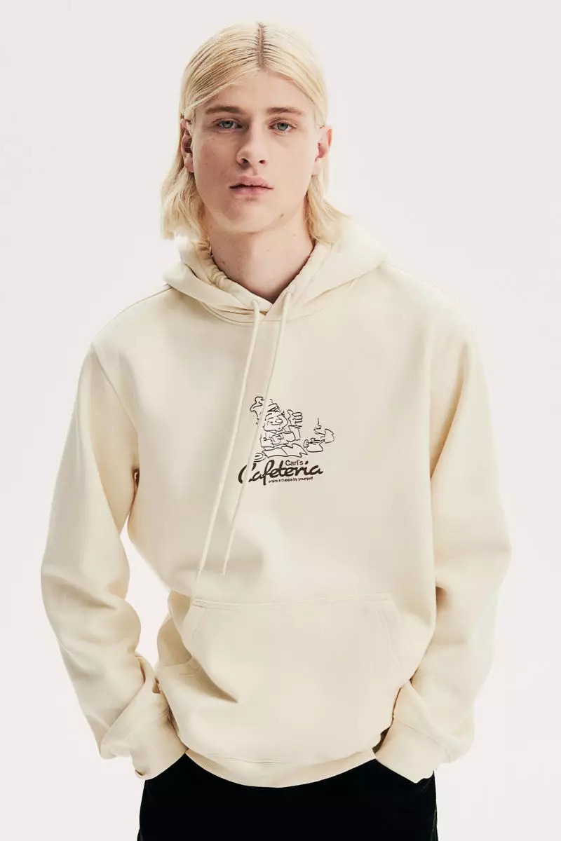 H&m hoodie beige deals