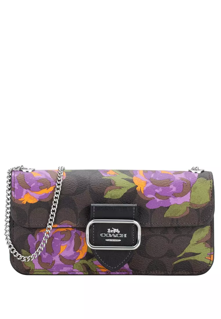 Coach signature hot sale floral crossbody