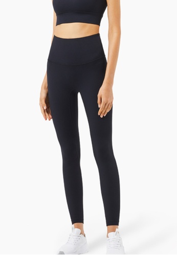 Kings Collection black High Waist Anti-Cuffing Yoga Pants (Size XL) (KCCLSP2119) 2292FAA56DF692GS_1