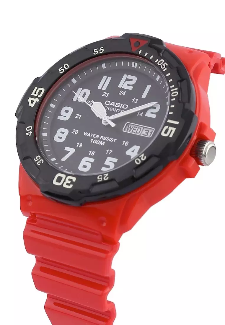 Jam Tangan MRW200HC-4B Merah Hitam