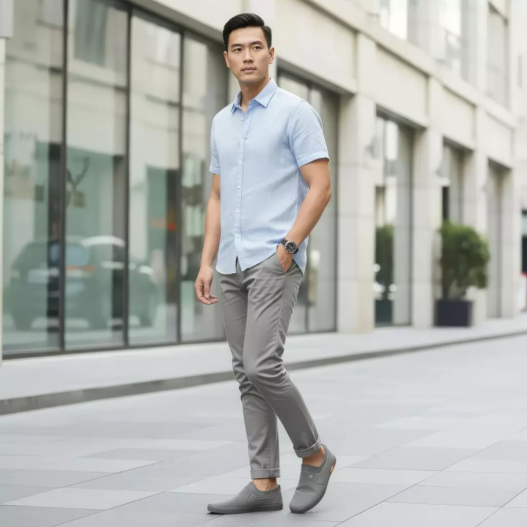 Paulmay Sepatu Slipon Pria Wanita Kyoto - Grey