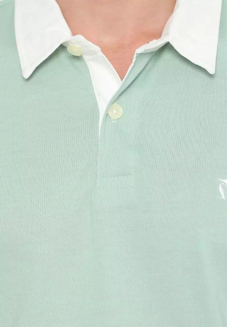 Matsuda Kaos Rugby Polo Shirt Pria Lengan Panjang Fujidera