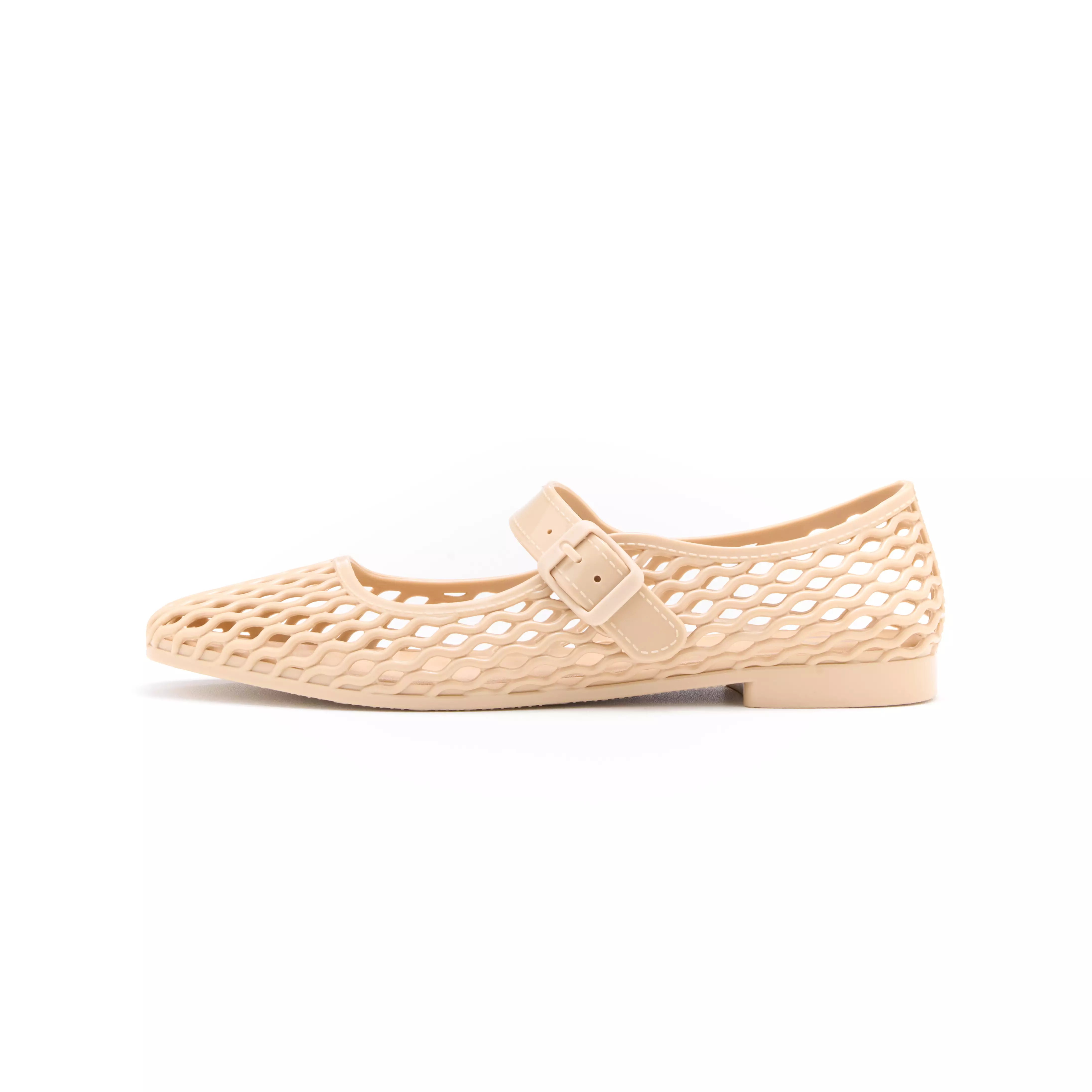 Sofia Martia Lattice Mary Jane Cream