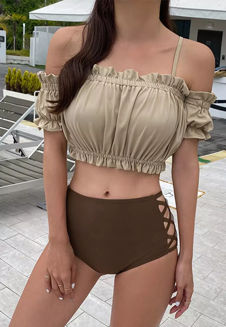 Off Shoulder Swimsuit Bikini