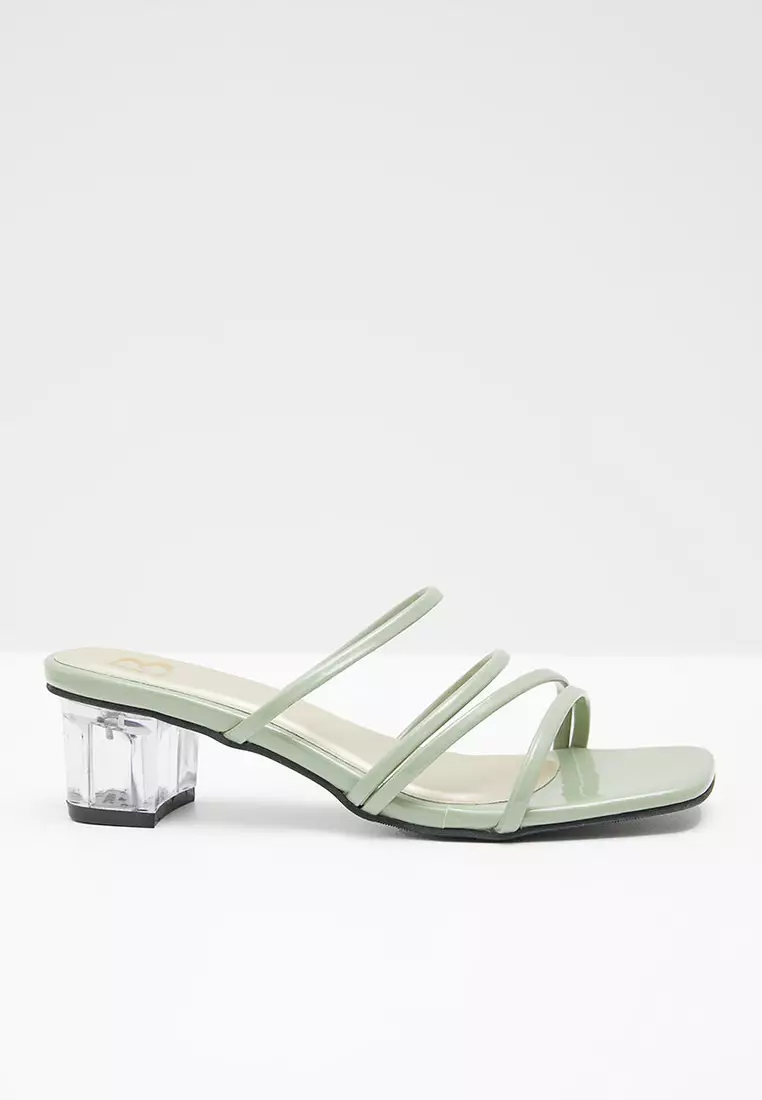 Sophie Ivanka Heels Strappy Green