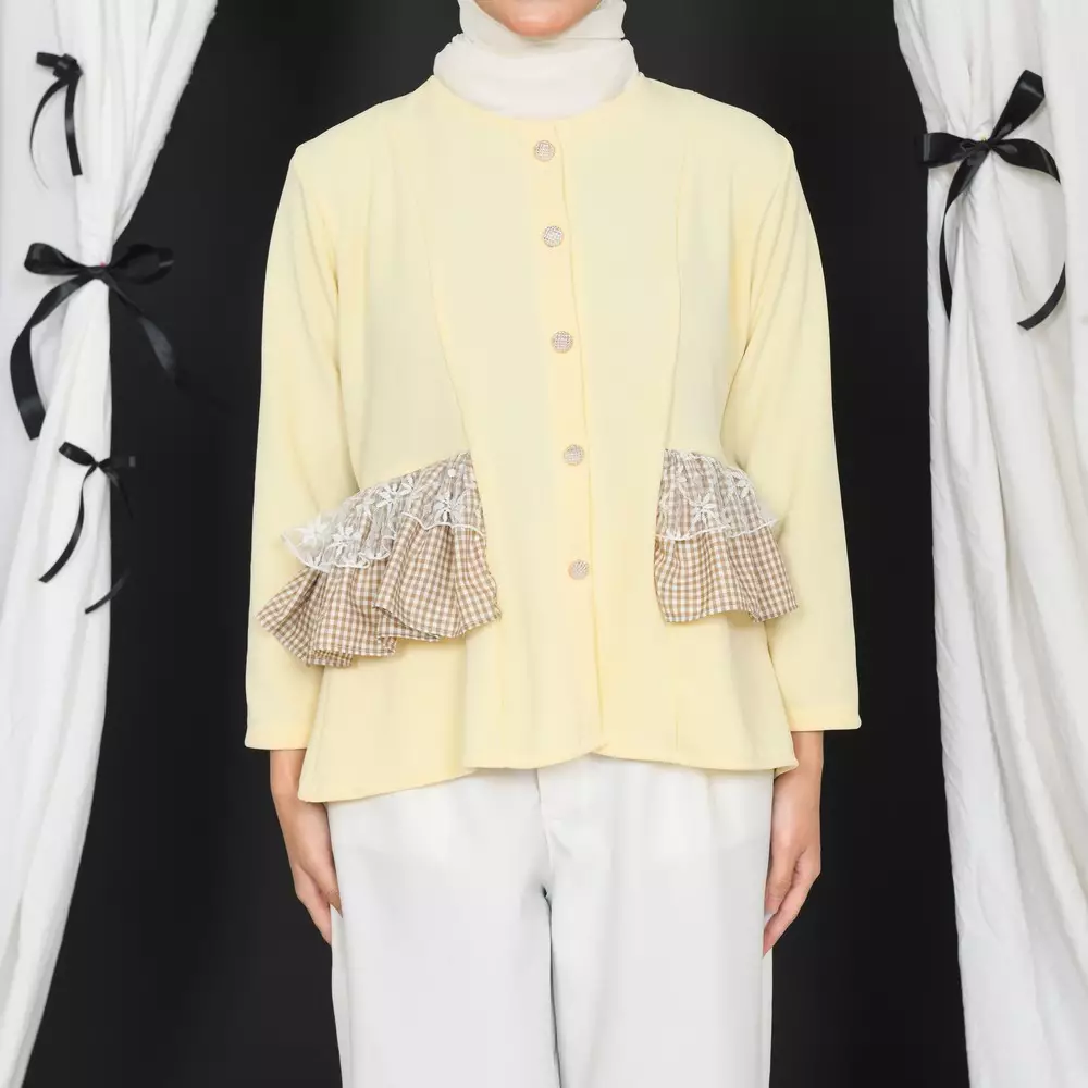 Canna Ruffle Tops - Soft Yellow M19967 R21S4