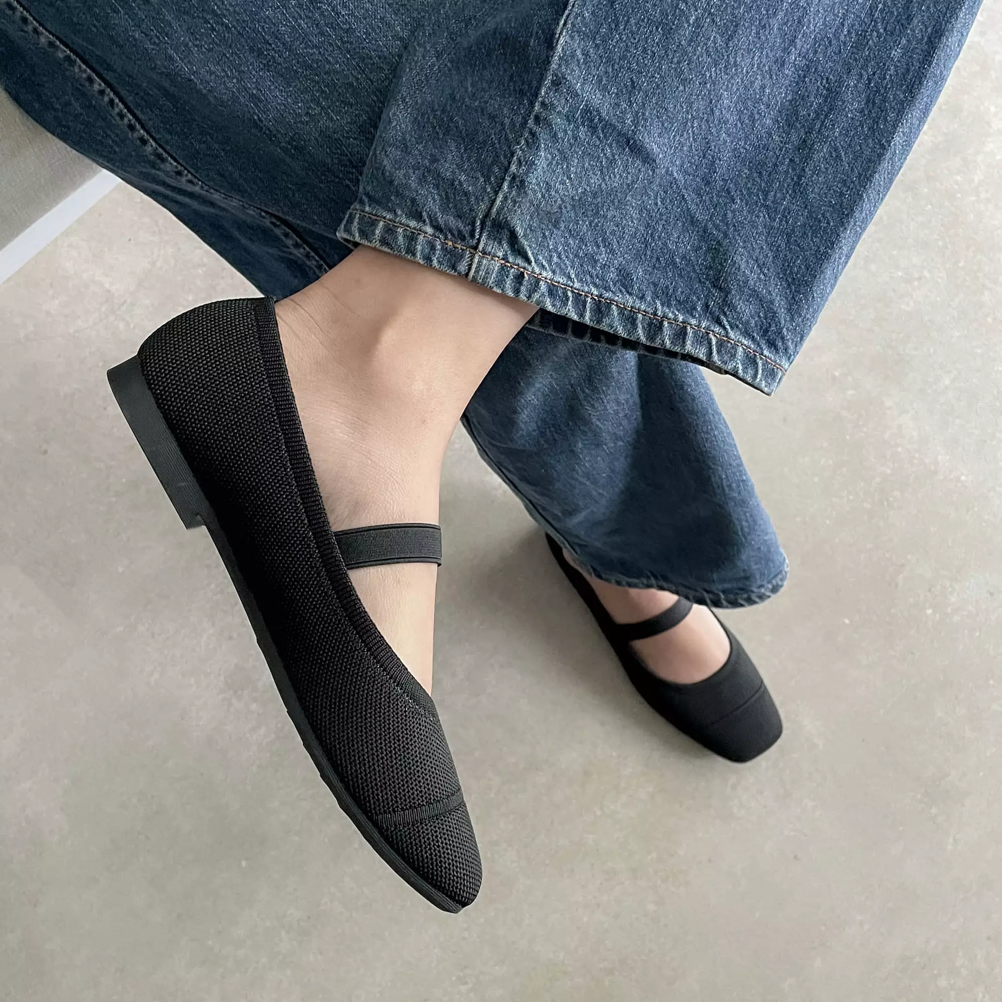 Blow Gia Mary Jane Flats Knit BLWF 0040