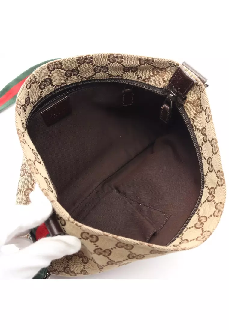 Buy Gucci Pre-loved Gucci GG canvas sherry line Shoulder bag canvas ...