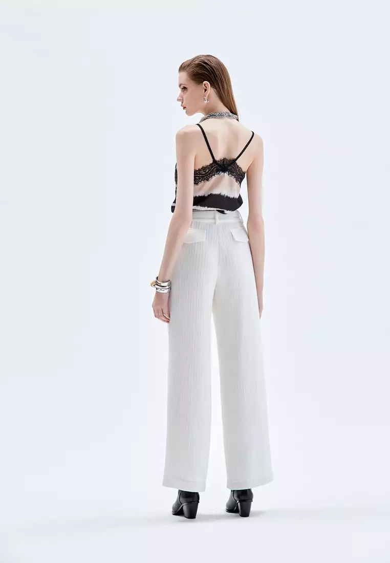 Wide Leg White Pants