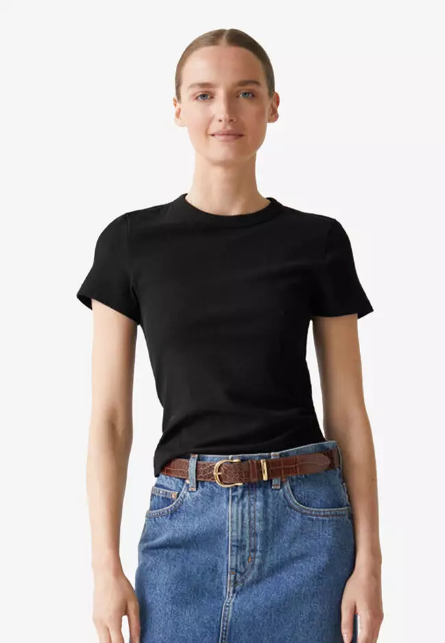 Black fitted shirts store