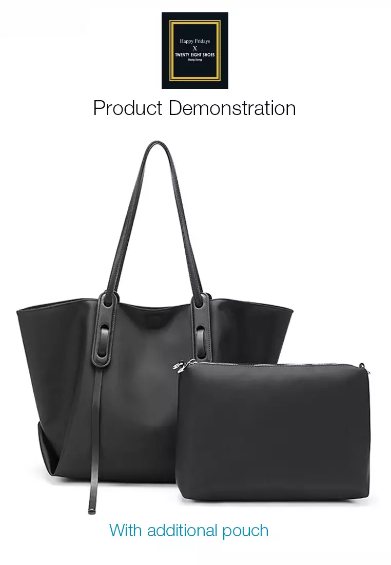 Large Capacity Patch Strap Oxford Nylon Tote Bag JW MJ-0222