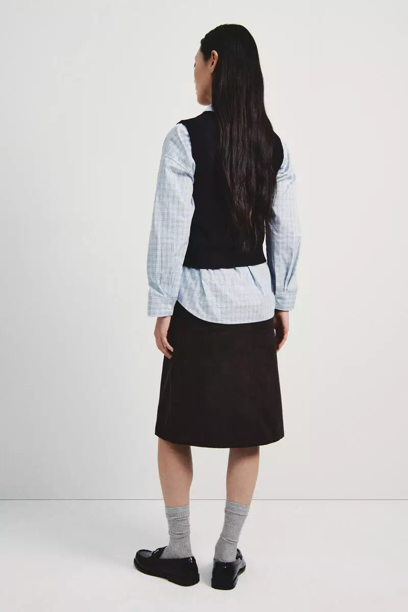 Jacquard-knit sweater vest