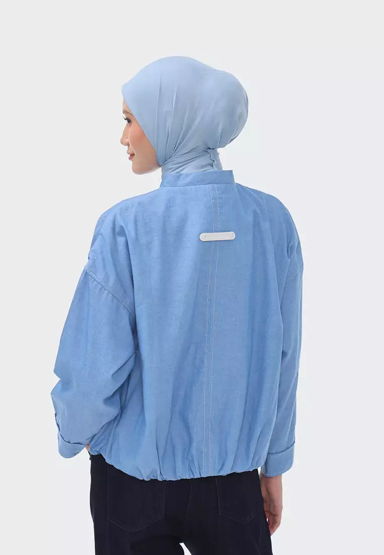 Ria Miranda Faded Denim Sorsa Jacket