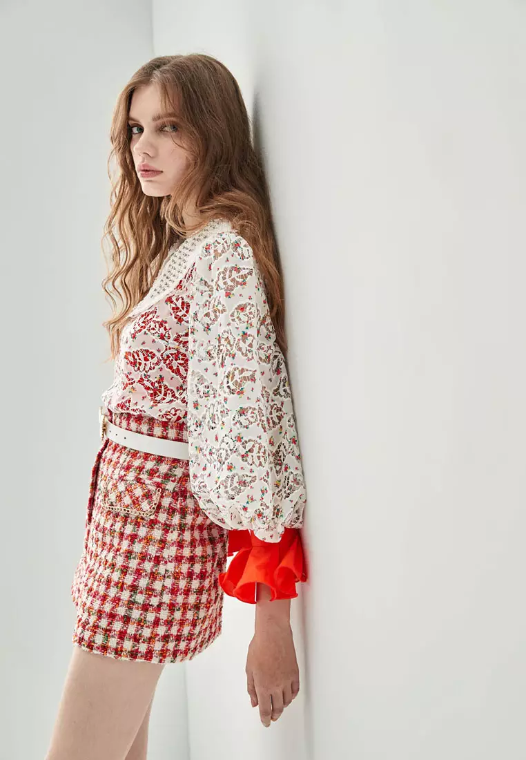 Full Lace Peter Pan Collar Top