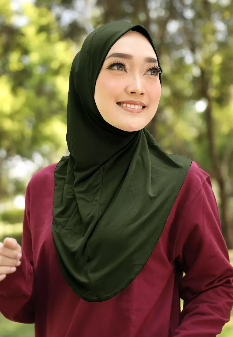Cotton Bee - Safar Sport Bergo | Hijab Instan Olahraga - Seaweed