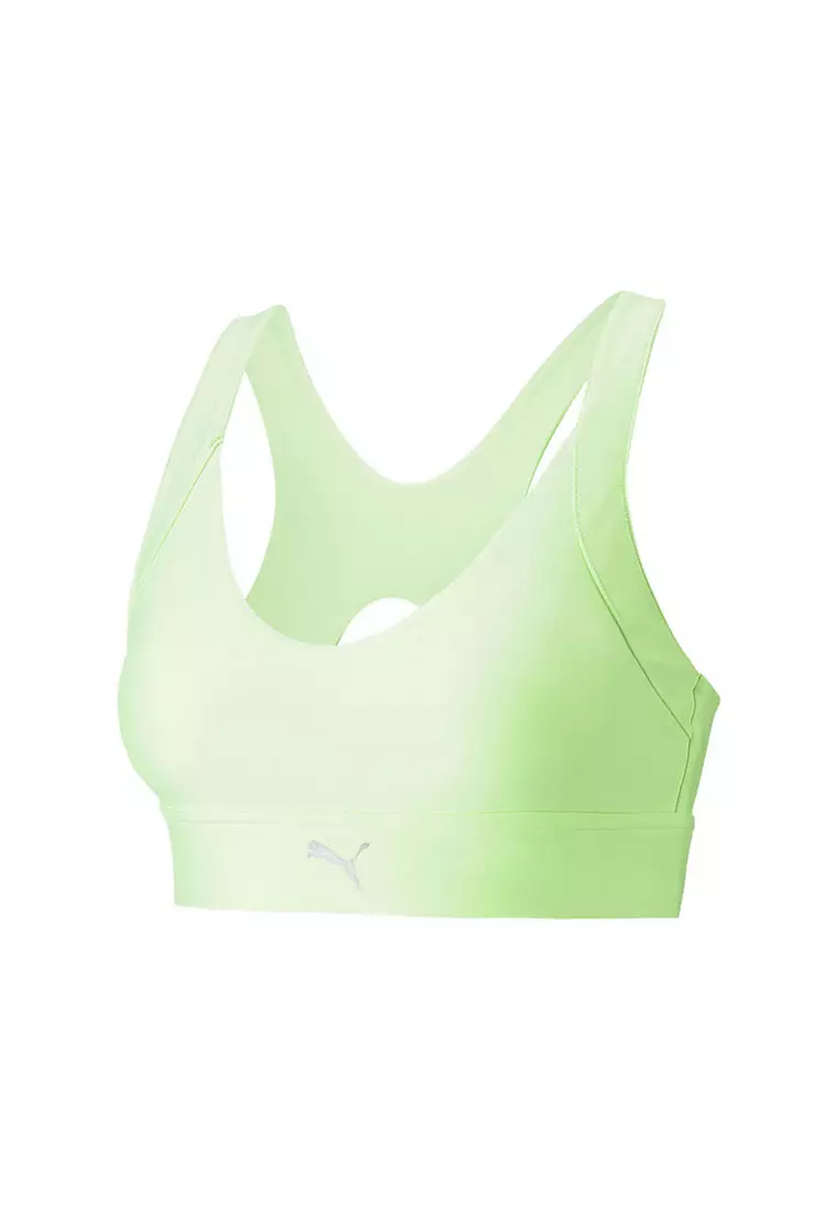 Buy PUMA Green Womens Printed Padded Sports Bra